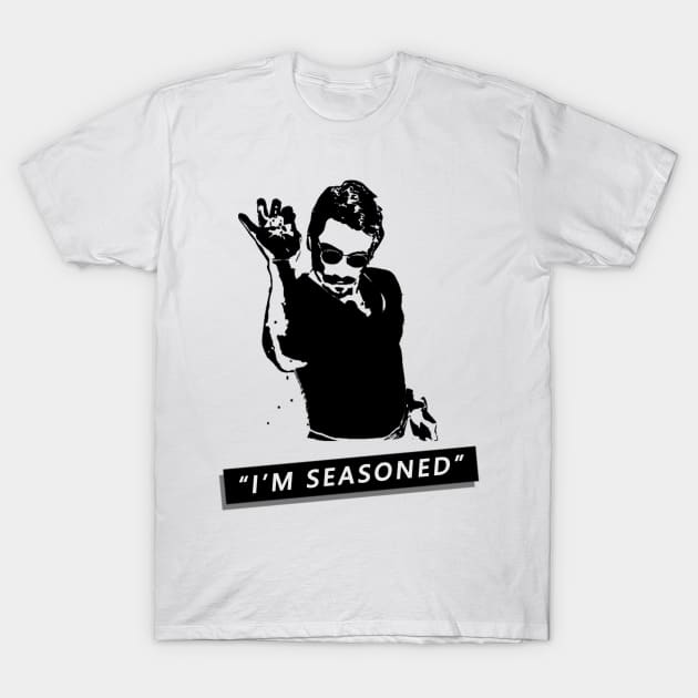 "I'm Seasoned" SaltBae - White T-Shirt by zhengzen